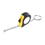 Rubber Tape Measure Key Tag With Laminated Label - 3