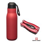 Swiss Force® Bonam Bottle & Multi-Tool Gift Set - 8