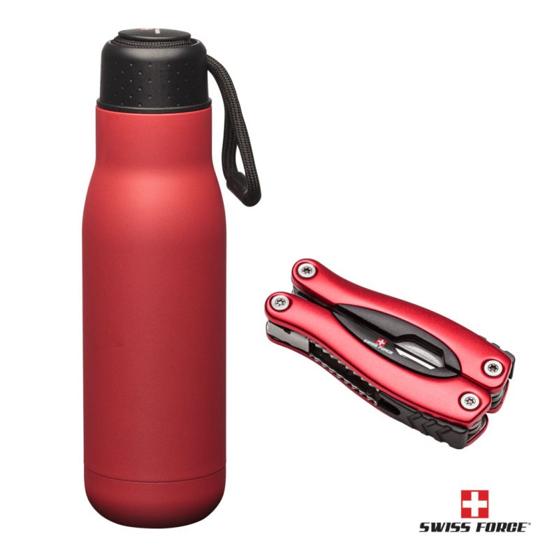 Swiss Force® Bonam Bottle & Multi-Tool Gift Set - 8