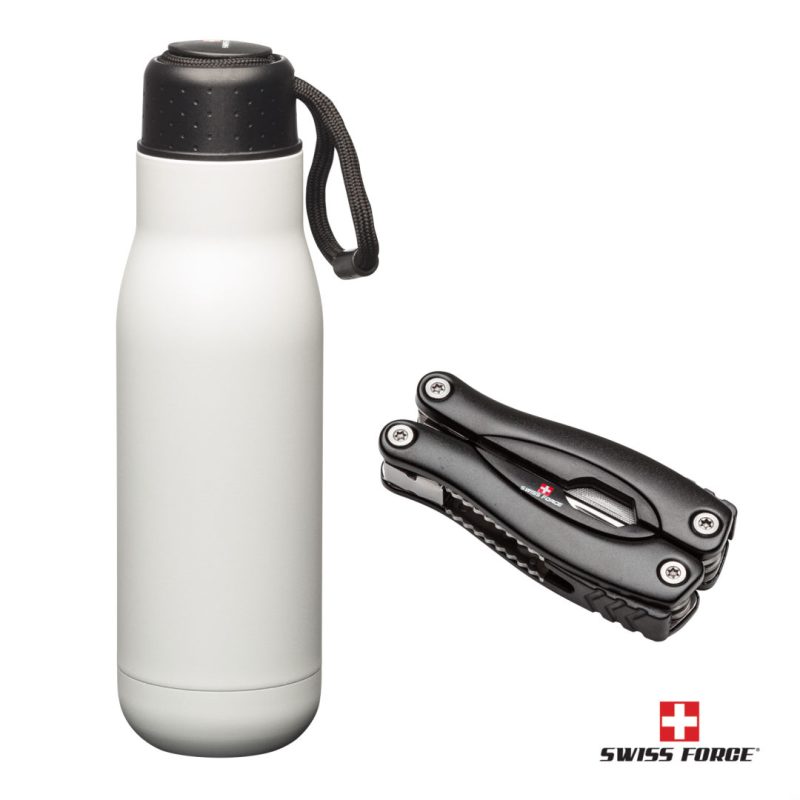 Swiss Force® Bonam Bottle & Multi-Tool Gift Set - 9