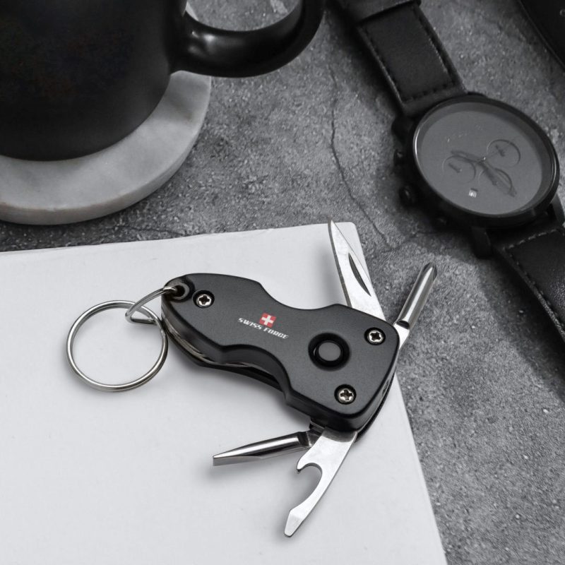 Swiss Force® Wildcub Multi-Tool & Flashlight Keyring - 4