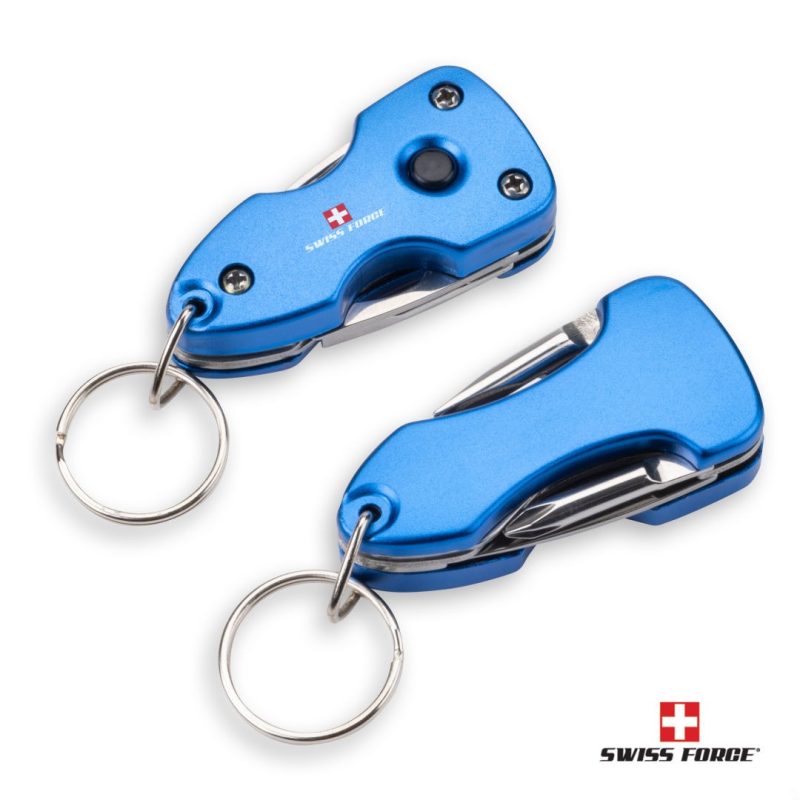 Swiss Force® Wildcub Multi-Tool & Flashlight Keyring - 8
